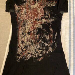 Sinful Black Graphic T-Shirt